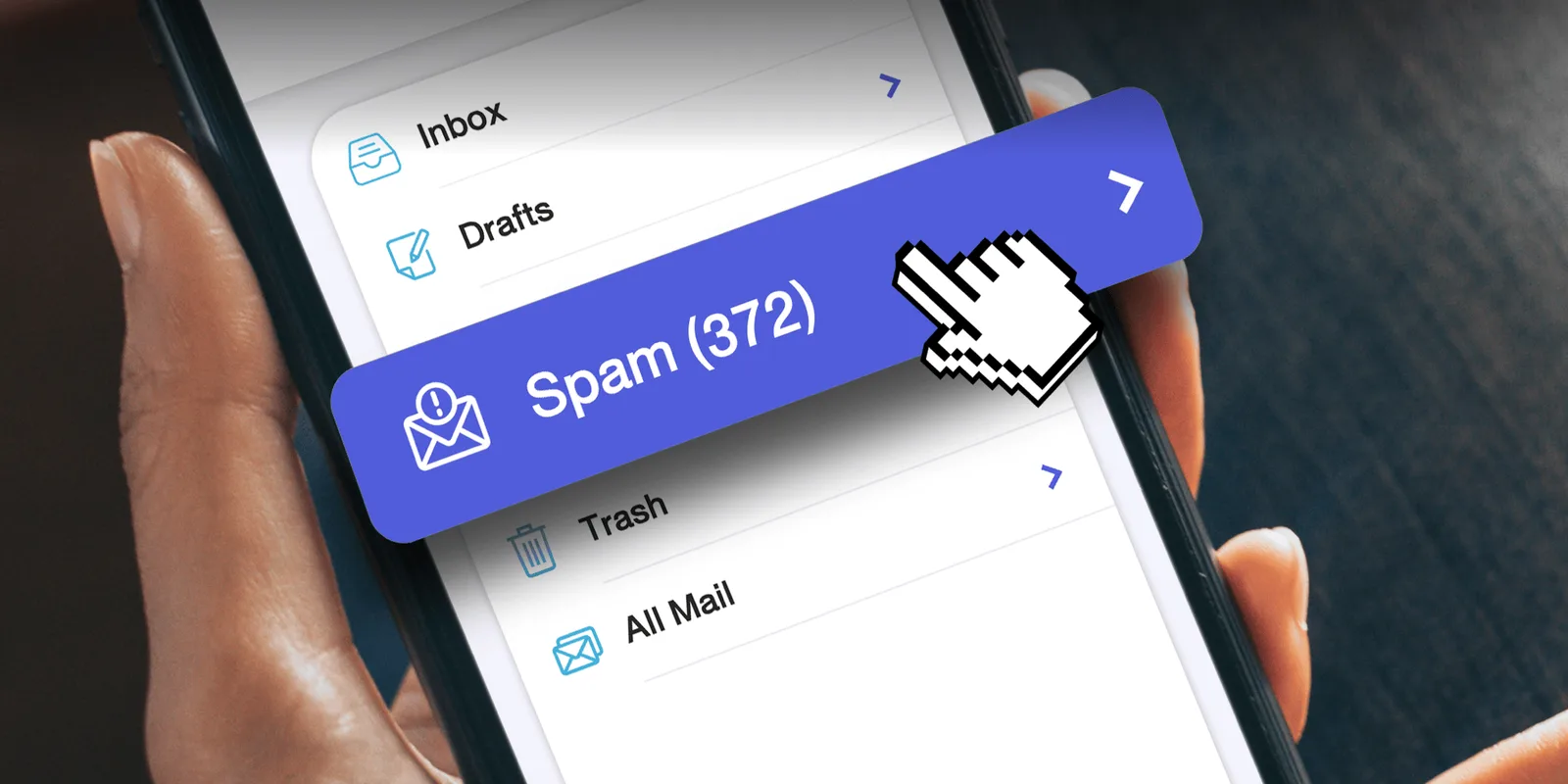 An overflowing email inbox — the unintended consequence of making your contact details easy to find
